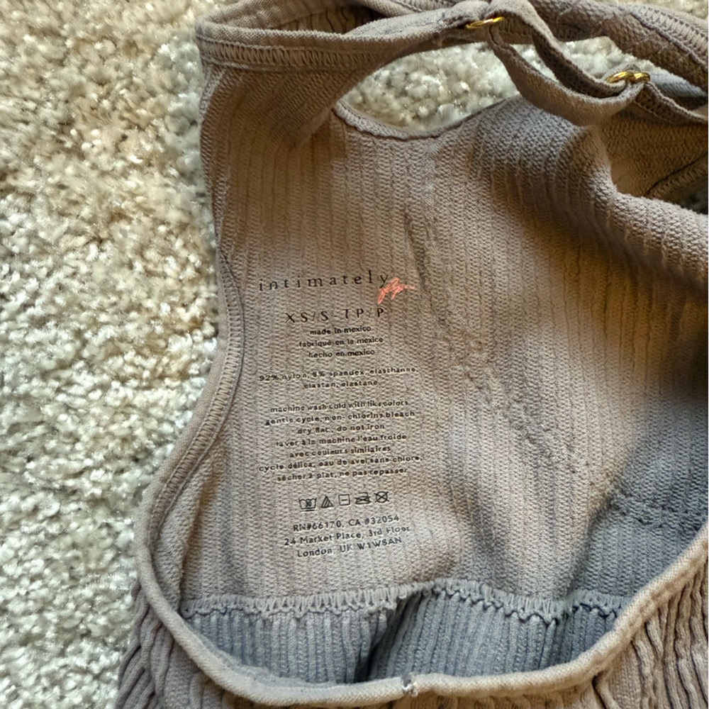 Intimately Gray Ribbed Bralette - Picture 3 of 3